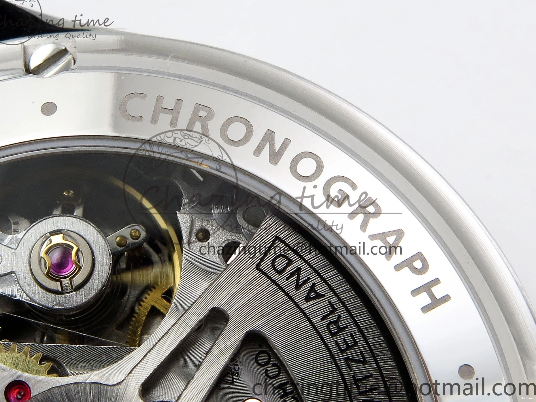 MIROTIME 0403 Portuguese Chrono IW3716 Z+F 1:1 Best Edition White Dial on Gray Rubber Strap A WrinkleFree 7014